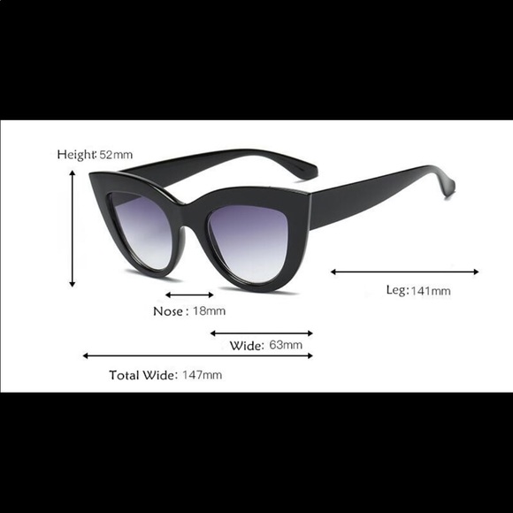 Vintage Style Cateye Sunglasses - Picture 3 of 3